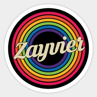 Zayvier - Retro Rainbow Style Sticker